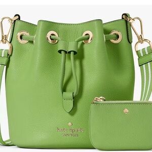 Kate Spade Green Crossbody Bag with Gold Hardware